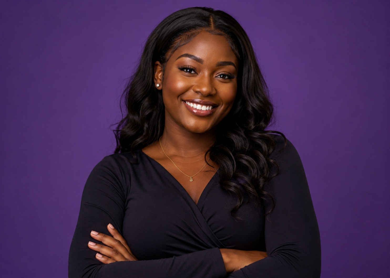 Confident young woman representing digital wellness